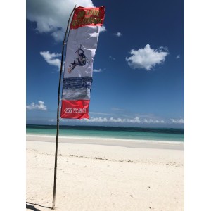 Flaga reklamowa 500x150cm z dowolnym nadrukiem