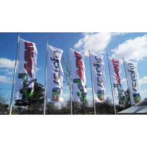 Flaga reklamowa 500x150cm z dowolnym nadrukiem