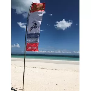 Flaga reklamowa 350x100cm z dowolnym nadrukiem