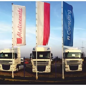 Flaga reklamowa 350x100cm z dowolnym nadrukiem