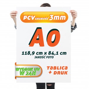 Druk UV PCV 3mm A0 Tablica Szyld Plansza z wydrukiem