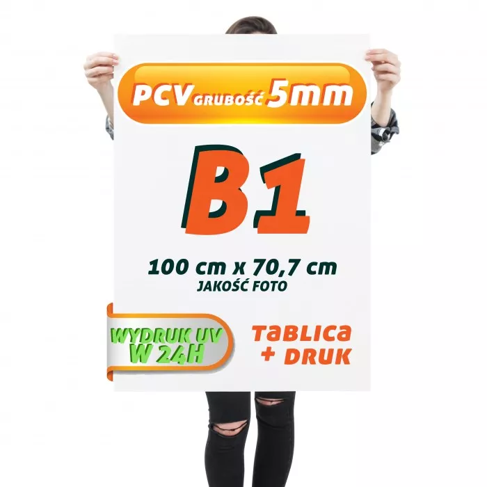 Druk UV PCV 5mm B1 Tablica Szyld Plansza z wydrukiem