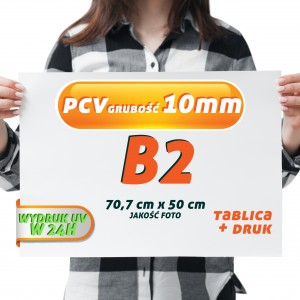 Druk UV PCV 10mm B2 Tablica Szyld Plansza z wydrukiem