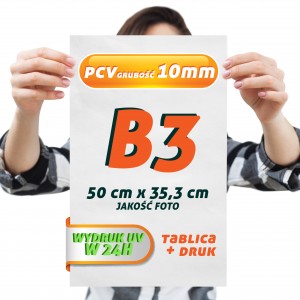 Druk UV PCV 10mm B3 Tablica Szyld Plansza z wydrukiem