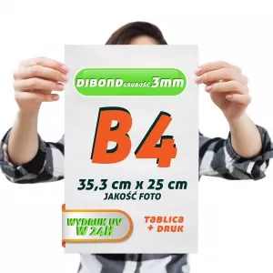 DRUK UV DIBOND 3mm B4 Tablica Szyld Plansza z wydrukiem