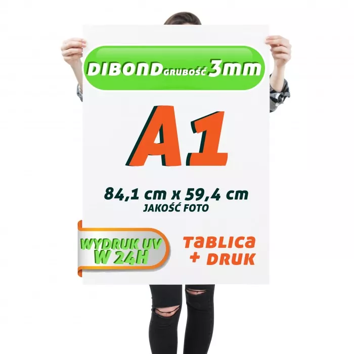 DRUK UV DIBOND 3mm A1 Tablica Szyld Plansza z wydrukiem DRUK UV DIBOND 3mm A1 Tablica Szyld Plansza z wydrukiem
