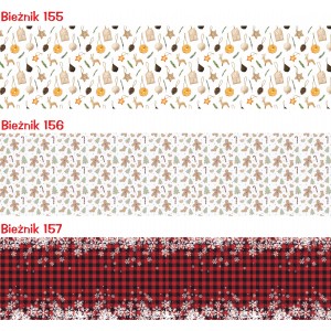 Bieżnik Boże Narodzenie święta różne wzory 40x160cm