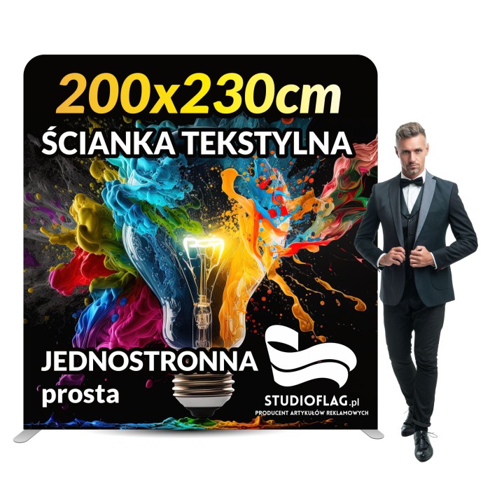 Ścianka reklamowa Prosta 200x230cm