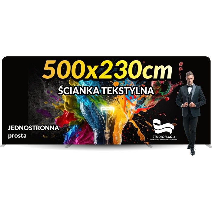 Ścianka reklamowa Prosta 500x230cm