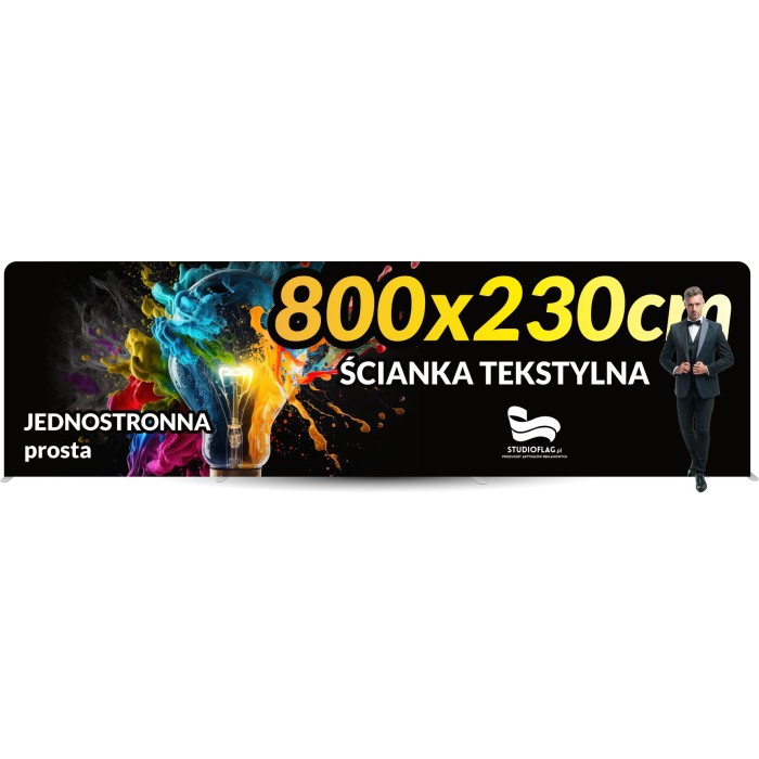 Ścianka reklamowa Prosta 800x230cm