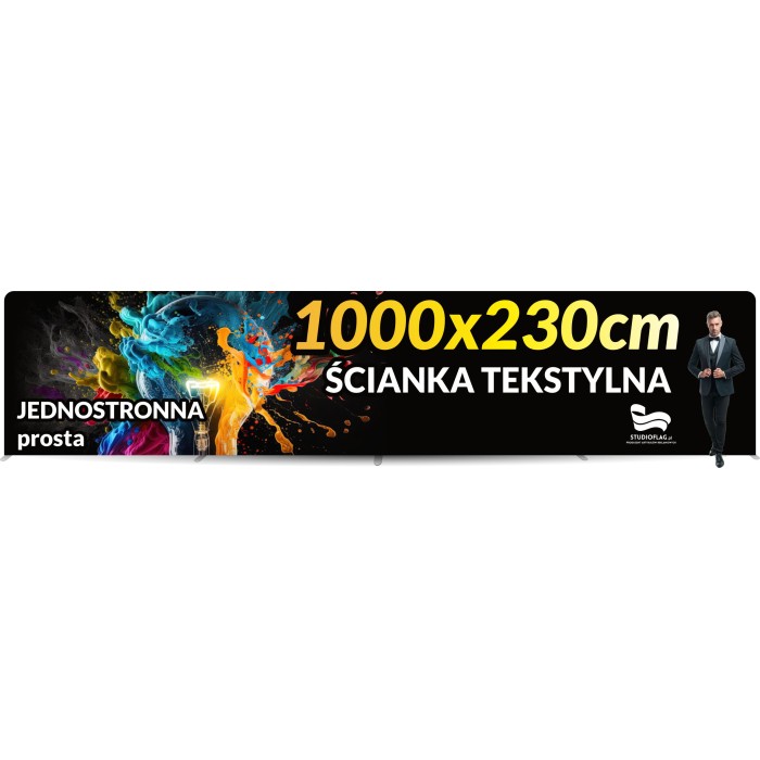 Ścianka reklamowa Prosta 1000x230cm