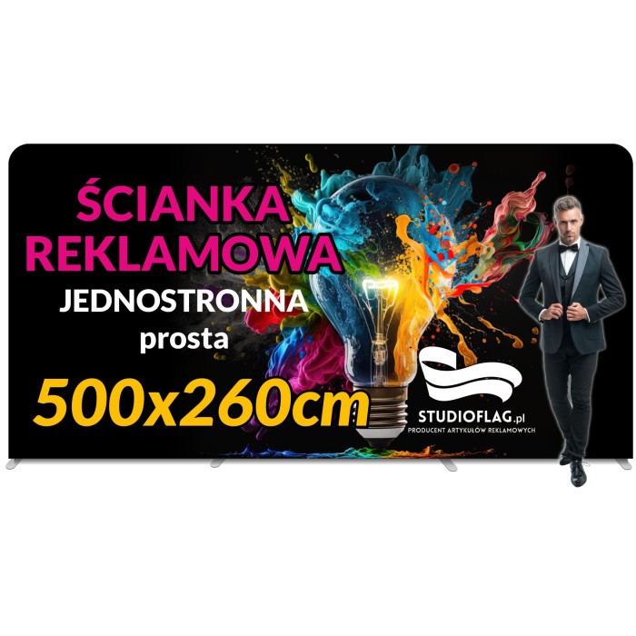 Ścianka reklamowa Prosta 500x260cm