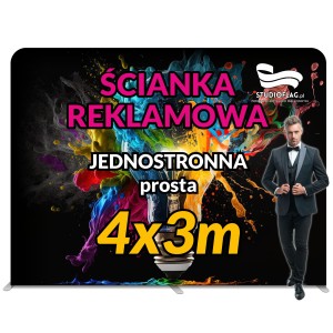 Ścianka reklamowa Prosta 400x300cm