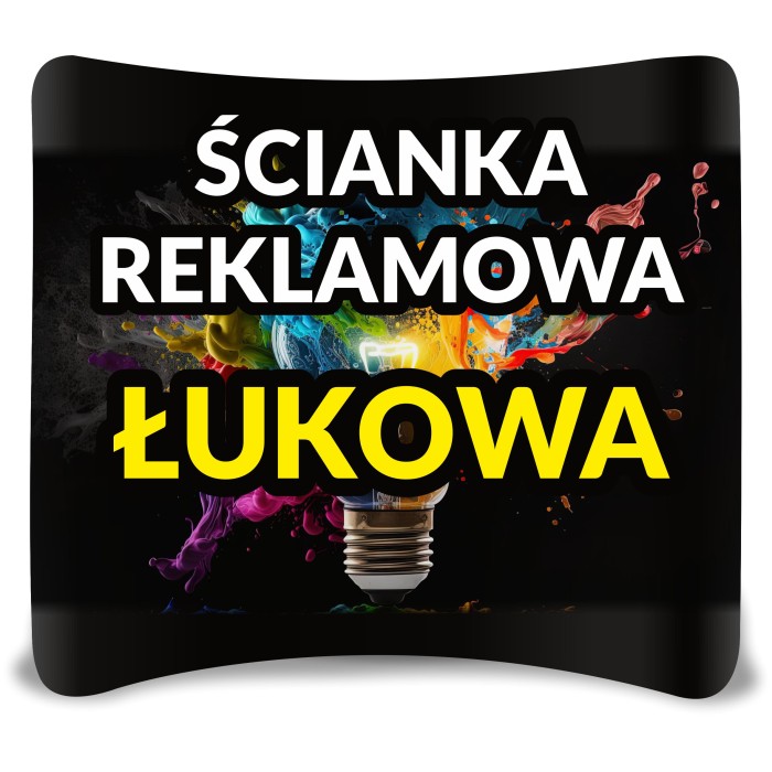 Ścianka tekstylna łukowa