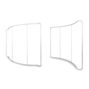 Ścianka tekstylna łukowa