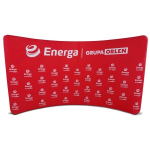 Ścianka tekstylna łukowa 600x260cm