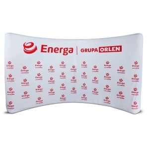 Ścianka tekstylna łukowa 600x260cm
