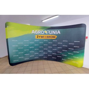 Ścianka tekstylna łukowa 600x260cm