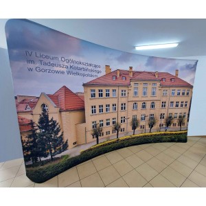 Ścianka tekstylna łukowa 600x260cm