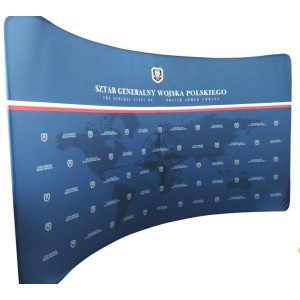 Ścianka tekstylna łukowa 600x260cm