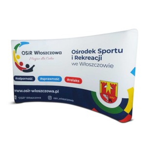 Ścianka tekstylna łukowa 600x260cm