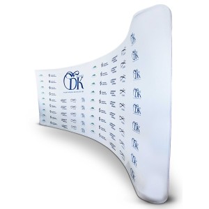 Ścianka tekstylna łukowa 600x260cm