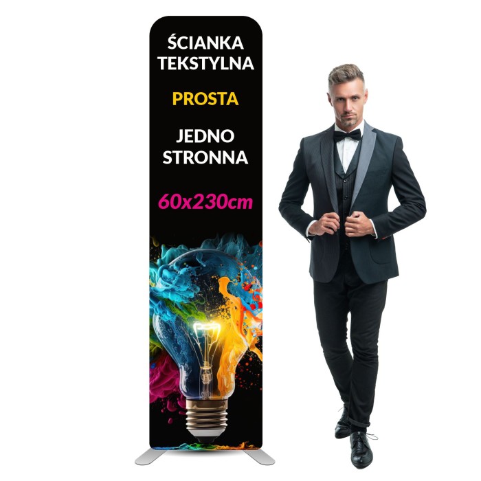 Ścianka reklamowa tekstylna PROSTA
