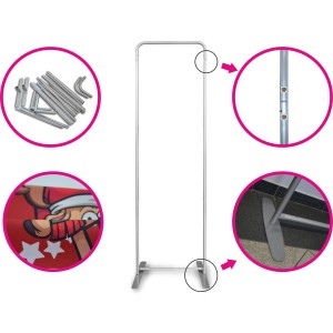 Ścianka reklamowa tekstylna PROSTA