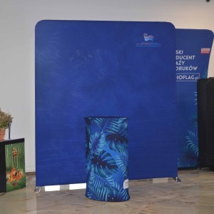 Trybunka tekstylna owalna 60x40x100cm