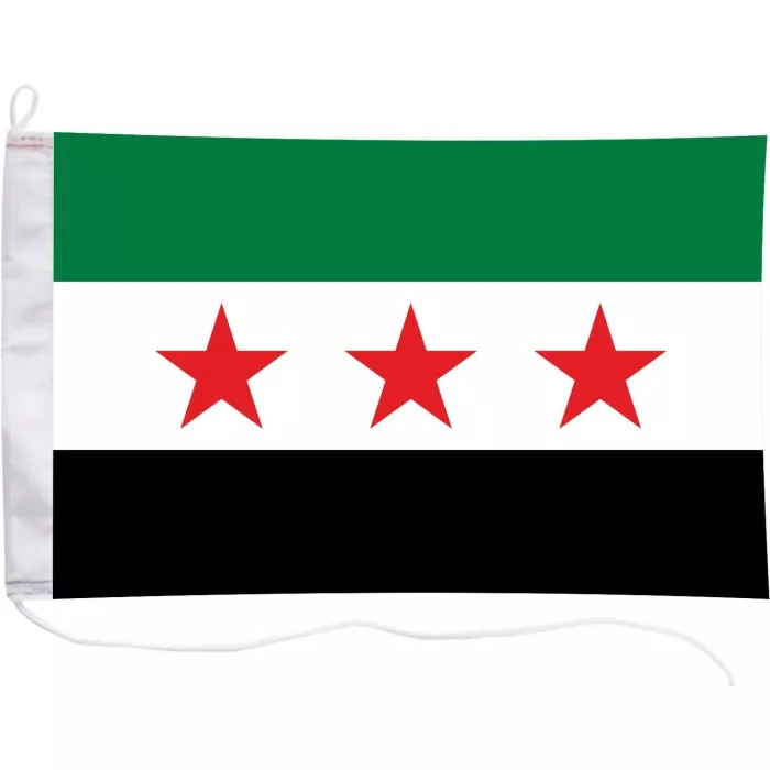 Flaga jachtowa Syrii 30x20cm - pod sailing