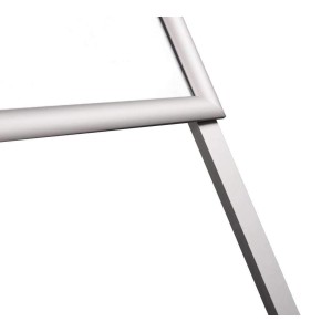 Potykasz reklamowy srebrny metalowy stojak na plakaty