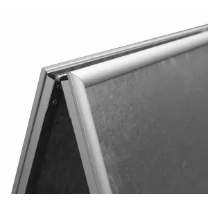 Potykasz reklamowy srebrny metalowy stojak na plakaty