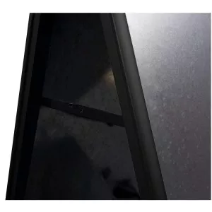 Potykacz reklamowy dwustronny czarny metalowy stojak na plakaty
