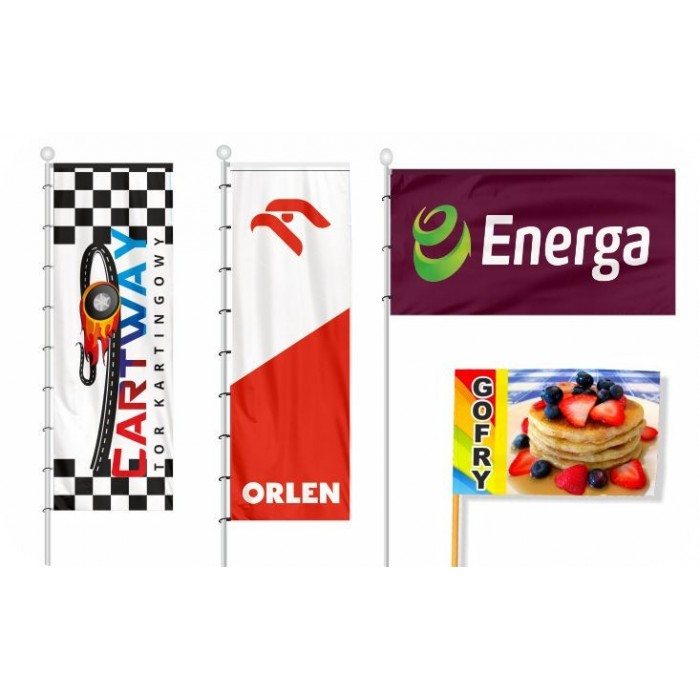 Flaga reklamowa 100x60cm Flaga reklamowa 100x60cm