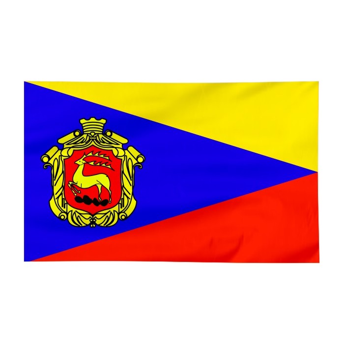 Flaga Łomży z herbem 120x75cm