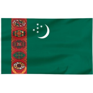 Flaga Turkmenistanu 100x60cm