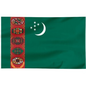 Flaga Turkmenistanu 300x150cm