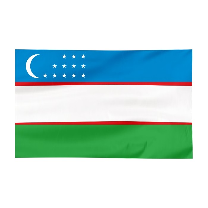 Flaga Uzbekistanu 300x150cm