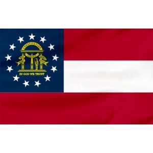 Flaga Stanu Georgia 120x75cm