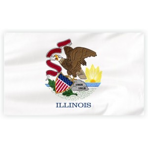 Flaga Stanu Illinois 150x90cm