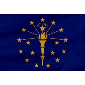 Flaga Stanu Indiana 150x90cm