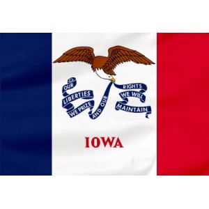 Flaga Stanu Iowa 300x150cm