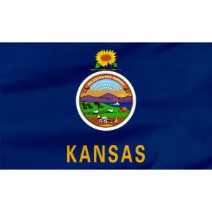 Flaga Stanu Kansas 120x75cm