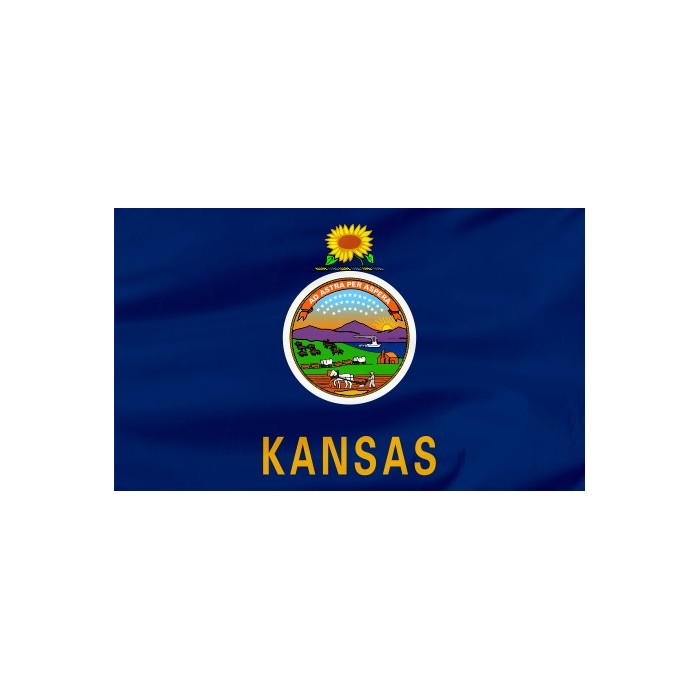 Flaga Stanu Kansas 120x75cm