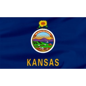 Flaga Stanu Kansas 300x150cm