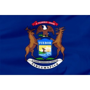 Flaga Stanu Michigan 300x150cm