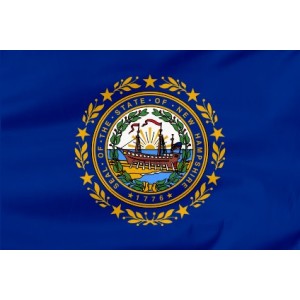 Flaga Stanu New Hampshire 120x75cm
