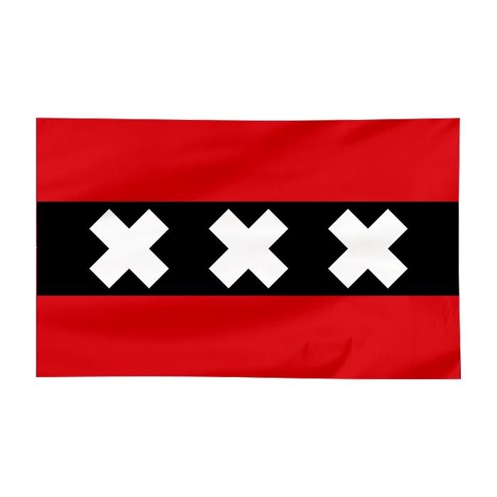 Flaga Amsterdamu 150x90cm