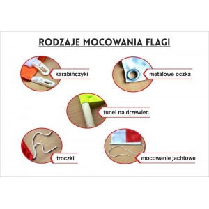 Flaga powiatu Pińczowskiego 100x60cm