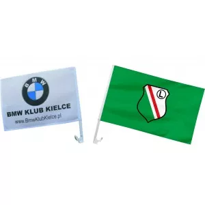 AUTOFLAGA  Polski 30x20cm  Flaga samochodowa Polski - barwy